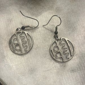 Silver dangle earrings